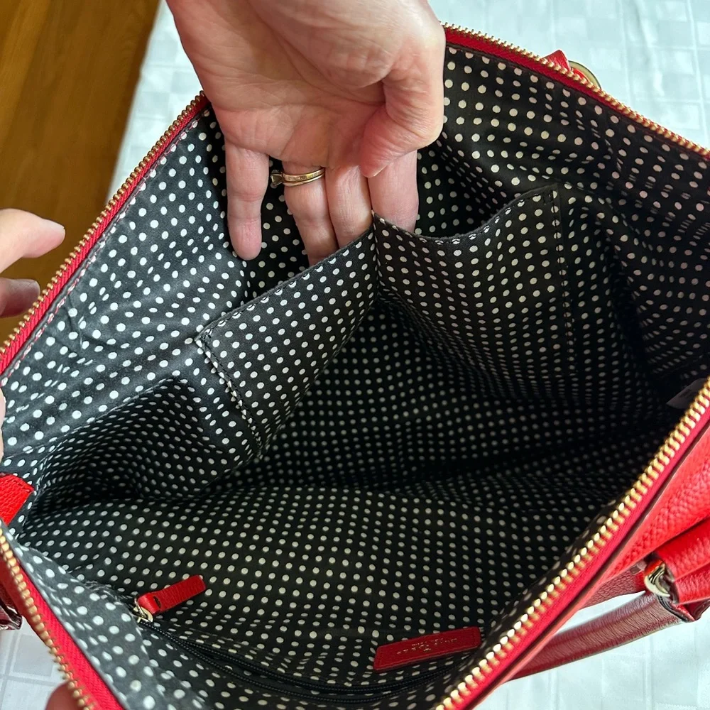 EUC - Kate Spade Red Handbag - Picture 6 of 8